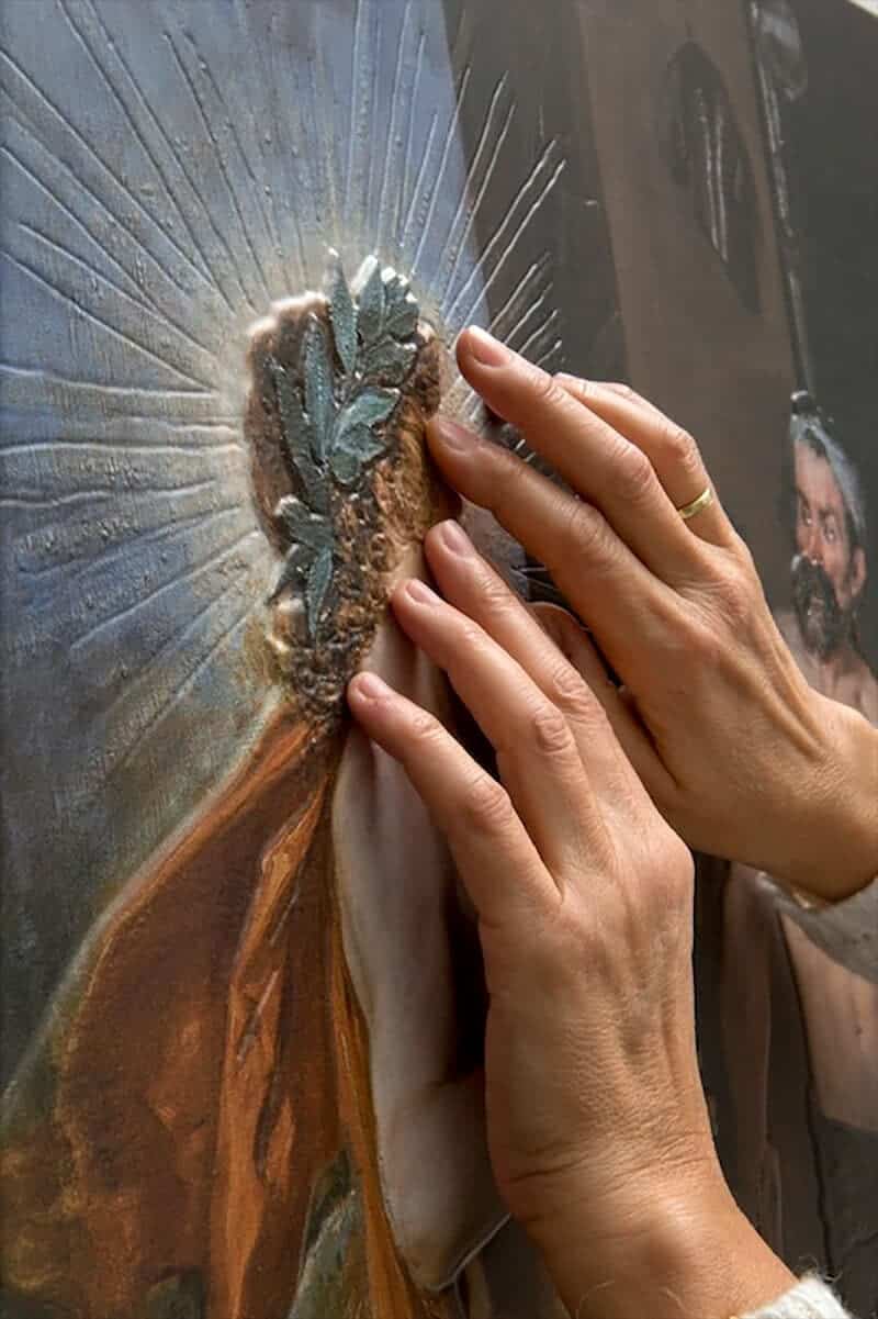 A 3D-printed version of ‘Vulcan’s Forge’ (c. 1630) by Velazquez, designed for blind and partially sighted visitors. Photo: Museo Nacional del Prado, Madrid
