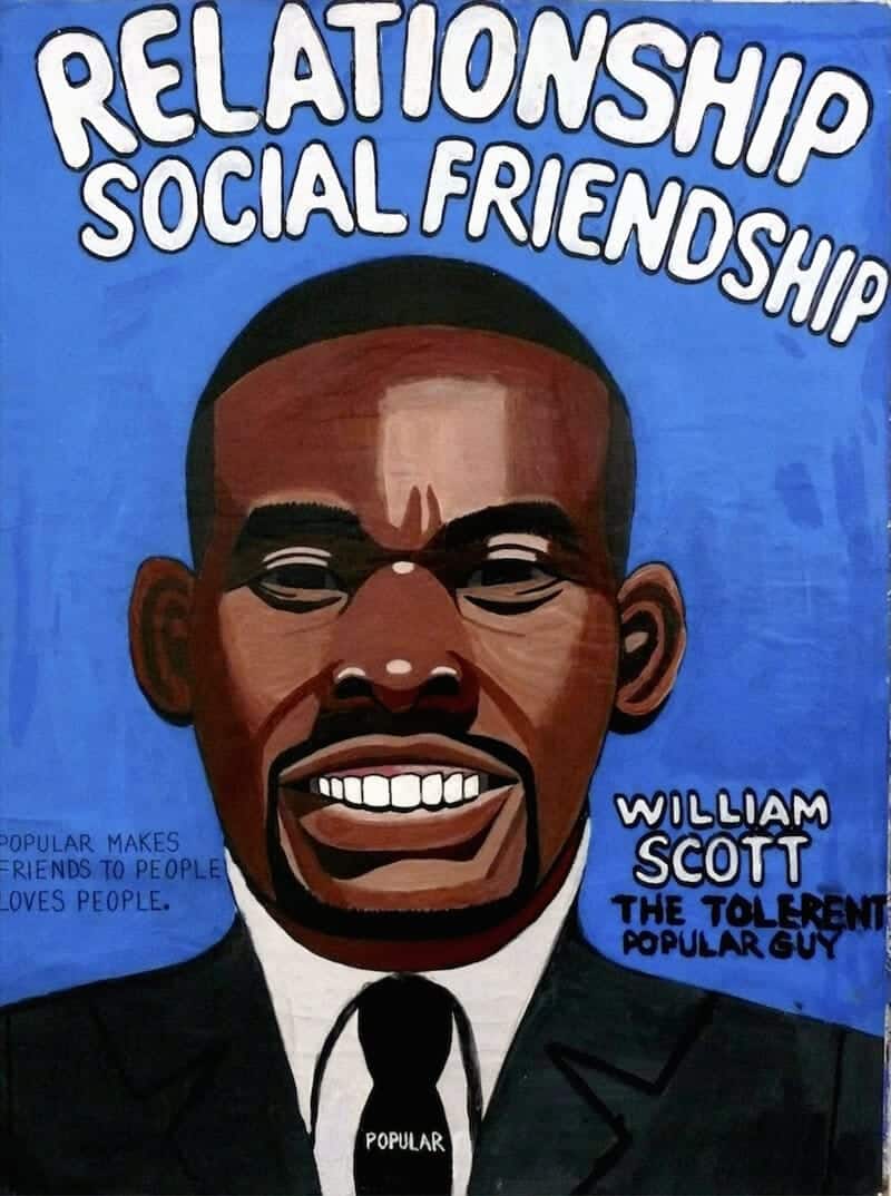 William Scott self-portrait (Creative Growth)
